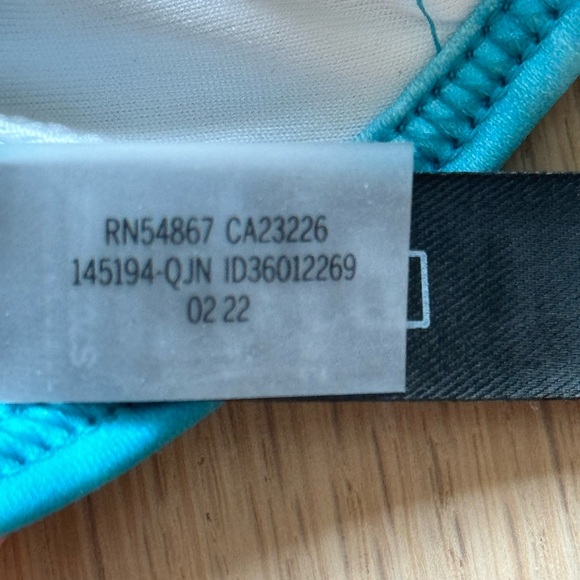 Blue Tie-Dye Women's Swim Top - Picture 8 of 12